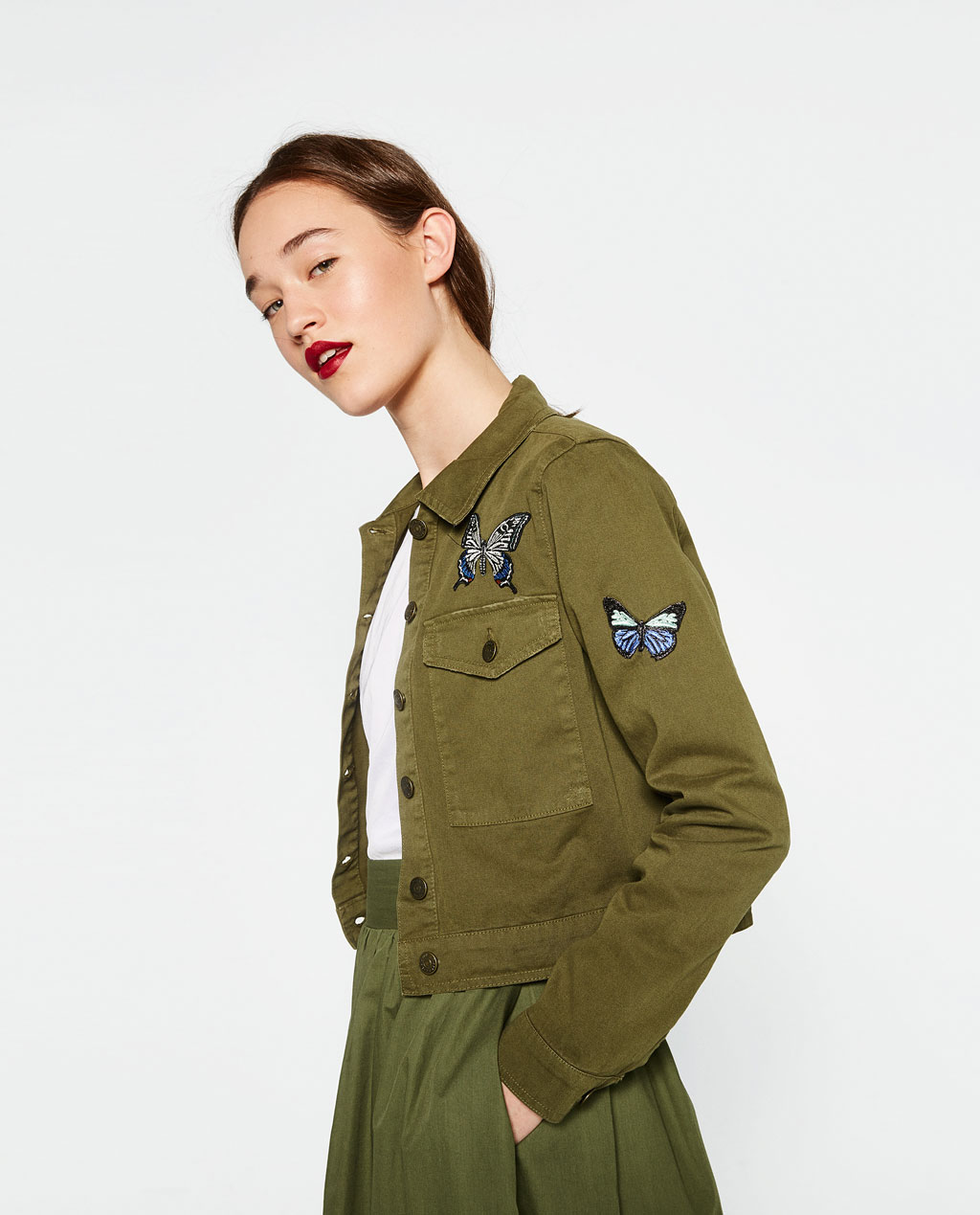 Zara veste militaire sales